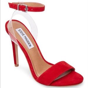 Steve Madden Lucid Suede Red Pump